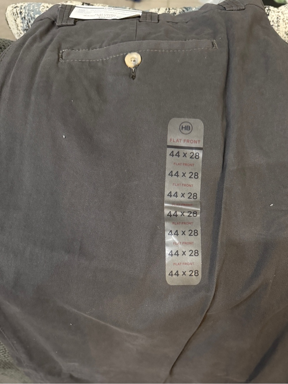 Harbor Bay Flat Front Chinos - Charcoal